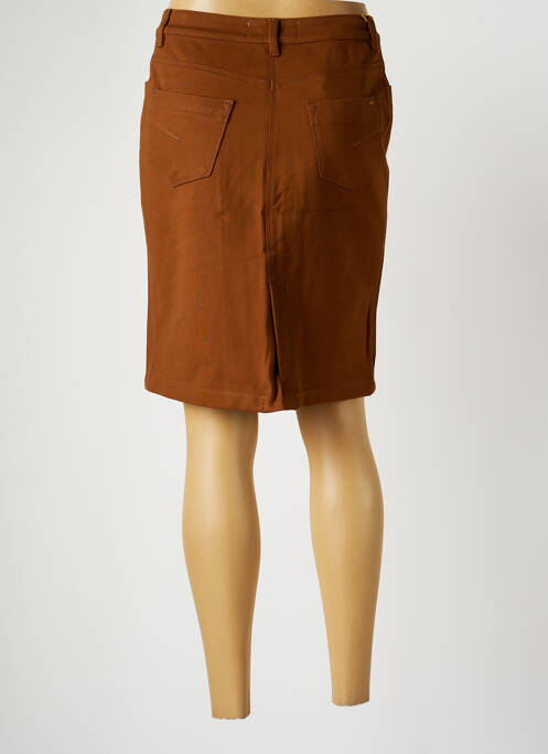 Jupe mi-longue marron COUTURIST pour femme