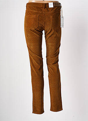 Pantalon slim stretch taille normale marron DENIM &DRESS femme
