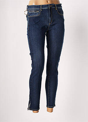 Pantalon 7/8 taille haute taille haute bleu COUTURIST femme