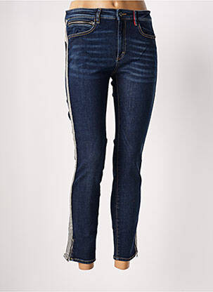 Pantalon 7/8 stretch taille normale bleu DENIM &DRESS femme