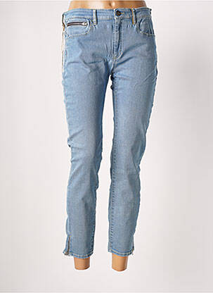 Pantalon 7/8 stretch taille normale bleu COUTURIST femme