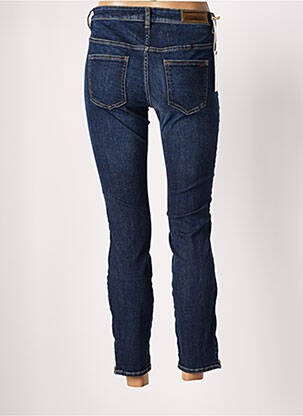 Jeans coupe slim effet usé délavé taille normale bleu COUTURIST femme