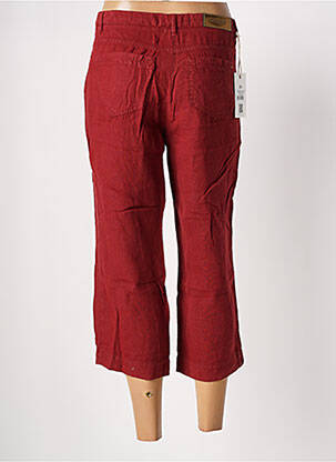 Pantacourt coupe droite taille normale rouge COUTURIST femme