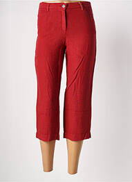 Pantacourt coupe droite taille normale rouge COUTURIST femme