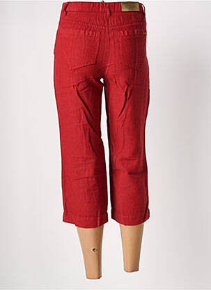 Pantacourt coupe droite taille normale rouge COUTURIST femme