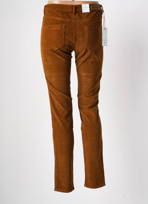 Pantalon slim marron DENIM &DRESS pour femme