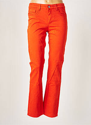 Pantalon slim stretch taille normale orange COUTURIST femme