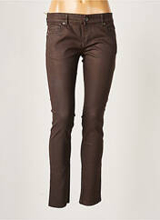 Pantalon slim marron COUTURIST pour femme seconde vue
