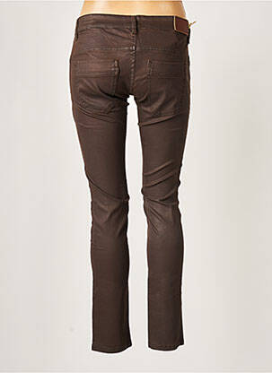 Pantalon slim taille basse taille basse marron COUTURIST femme