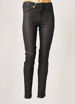 Pantalon slim tissage enduit taille normale noir COUTURIST femme