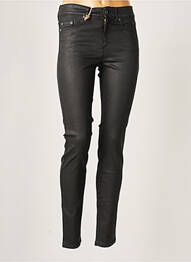 Pantalon slim broderie rivets taille normale noir COUTURIST femme