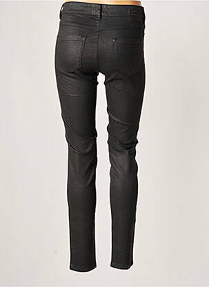 Pantalon slim tissage enduit taille normale noir COUTURIST femme