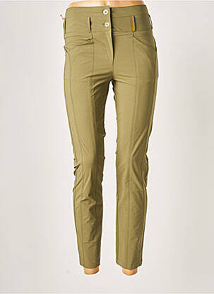 Pantalon 7/8 taille haute taille haute vert COUTURIST femme