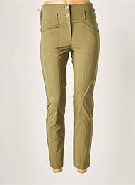 Pantalon 7/8 taille haute taille haute vert COUTURIST femme
