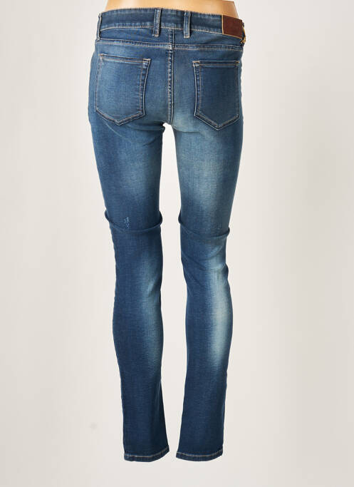 Jeans coupe slim broderie rivets taille normale bleu COUTURIST femme