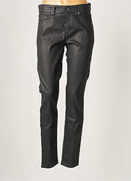 Pantalon slim tissage enduit taille normale noir COUTURIST femme