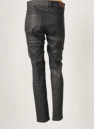 Pantalon slim tissage enduit taille normale noir COUTURIST femme
