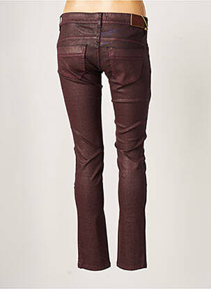 Pantalon slim taille basse taille basse violet COUTURIST femme