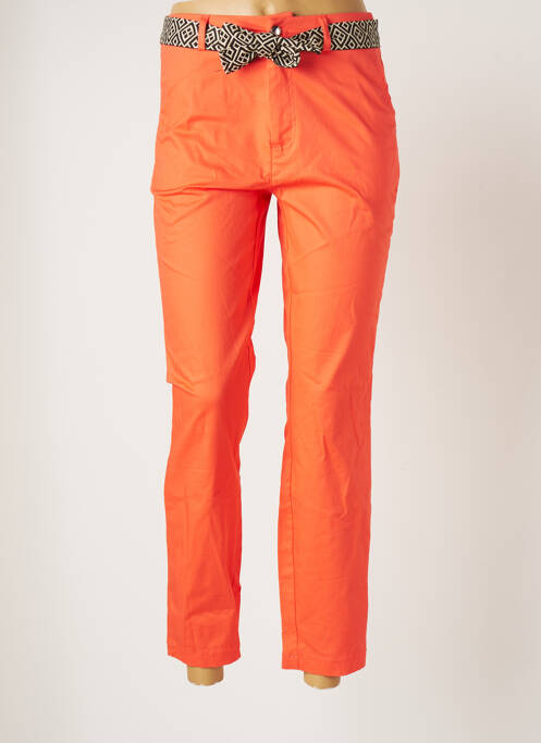 Pantalon chino orange ONLY pour femme