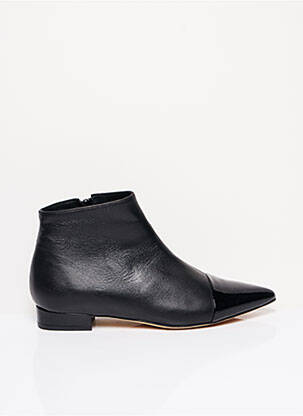 Bottines/boots matière lisse talon plat jusqu'à 3cm noir CRISTINA MILLOTTI femme