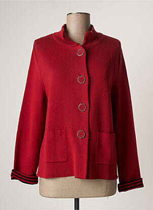 Gilet manches longues rouge BETTY BARCLAY pour femme
