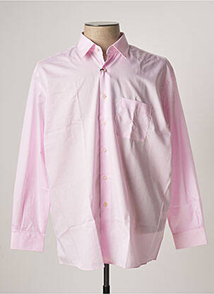 Chemise manches longues rose PIERRE CLARENCE pour homme