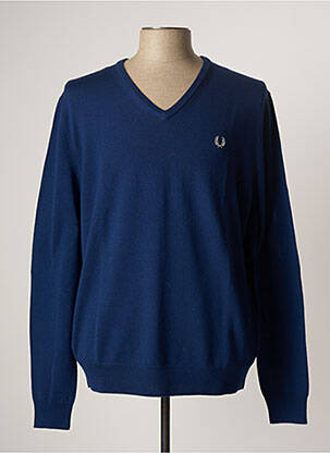 Pull bleu FRED PERRY pour femme