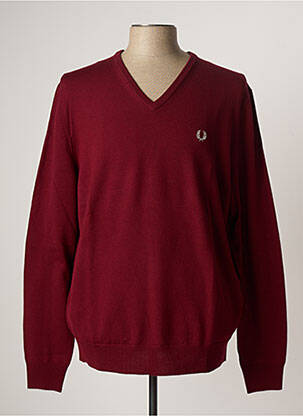 Pull rouge FRED PERRY pour femme