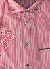 Chemise manches courtes rouge OLYMP pour homme seconde vue