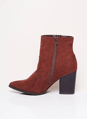 Bottines/boots bout pointu talon de 7 à 9cm marron SPROX femme