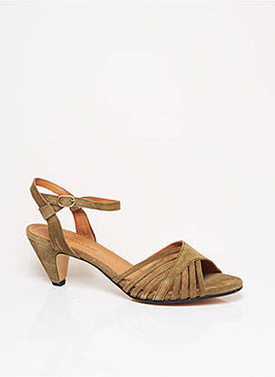 Sandales/Nu pieds vert ANONYMOUS pour femme