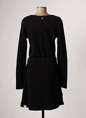 Robe mi-longue manches longues manches longues noir RAGWEAR femme