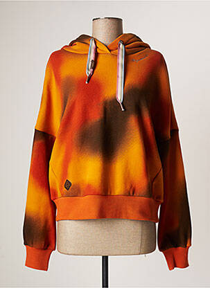 Sweat-shirt à capuche orange RAGWEAR pour femme