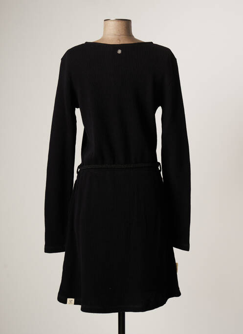 Robe mi-longue manches longues manches longues noir RAGWEAR femme