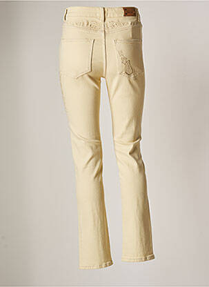Jeans coupe droite taille haute taille haute jaune NEKANE femme