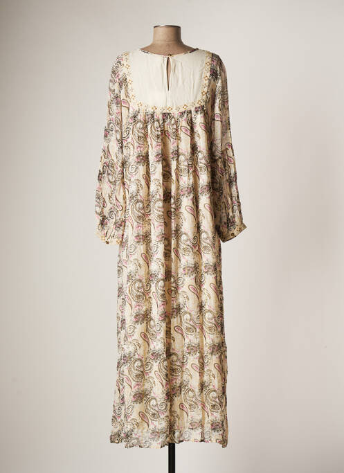 Robe longue beige NEKANE pour femme