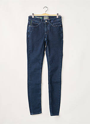 Jeans coupe slim broderie rivets taille normale bleu STREET ONE femme