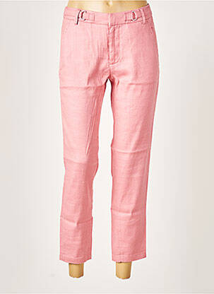 Pantalon 7/8 fermeture zippée sous rabat avec crochet taille normale rose SALSA femme