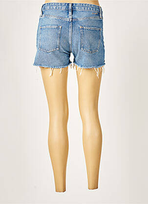 Short fermeture zippée sous rabat boutonné taille normale bleu SCHOOL RAG femme