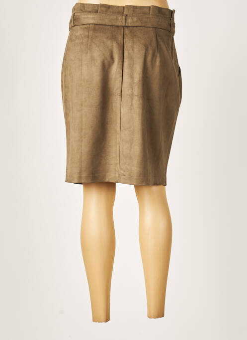 Jupe mi-longue vert GEISHA pour femme