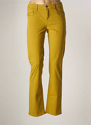 Pantalon droit jaune COUTURIST pour femme