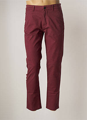 Pantalon chino rouge SELECTED pour homme
