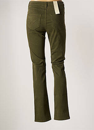 Pantalon droit stretch taille normale vert KANOPE femme