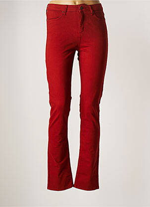 Pantalon droit stretch taille normale orange KANOPE femme