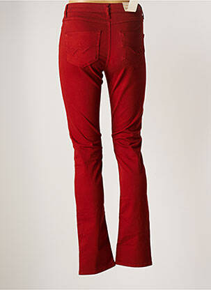 Pantalon droit stretch taille normale orange KANOPE femme