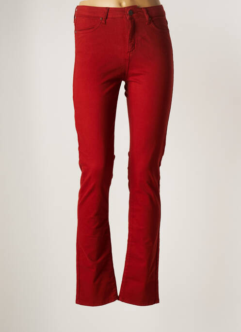 Pantalon droit stretch taille normale orange KANOPE femme