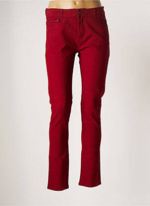 Pantalon slim rouge KALISSON pour femme