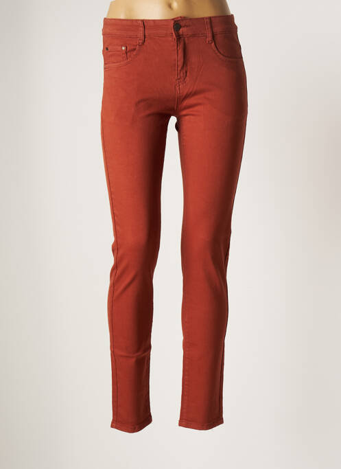 Pantalon slim orange KALISSON pour femme