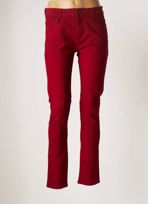 Pantalon slim rouge KALISSON pour femme
