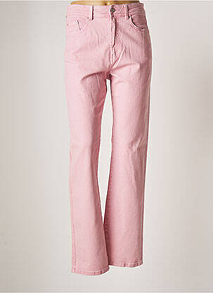 Jeans coupe droite rose ESPRIT pour femme
